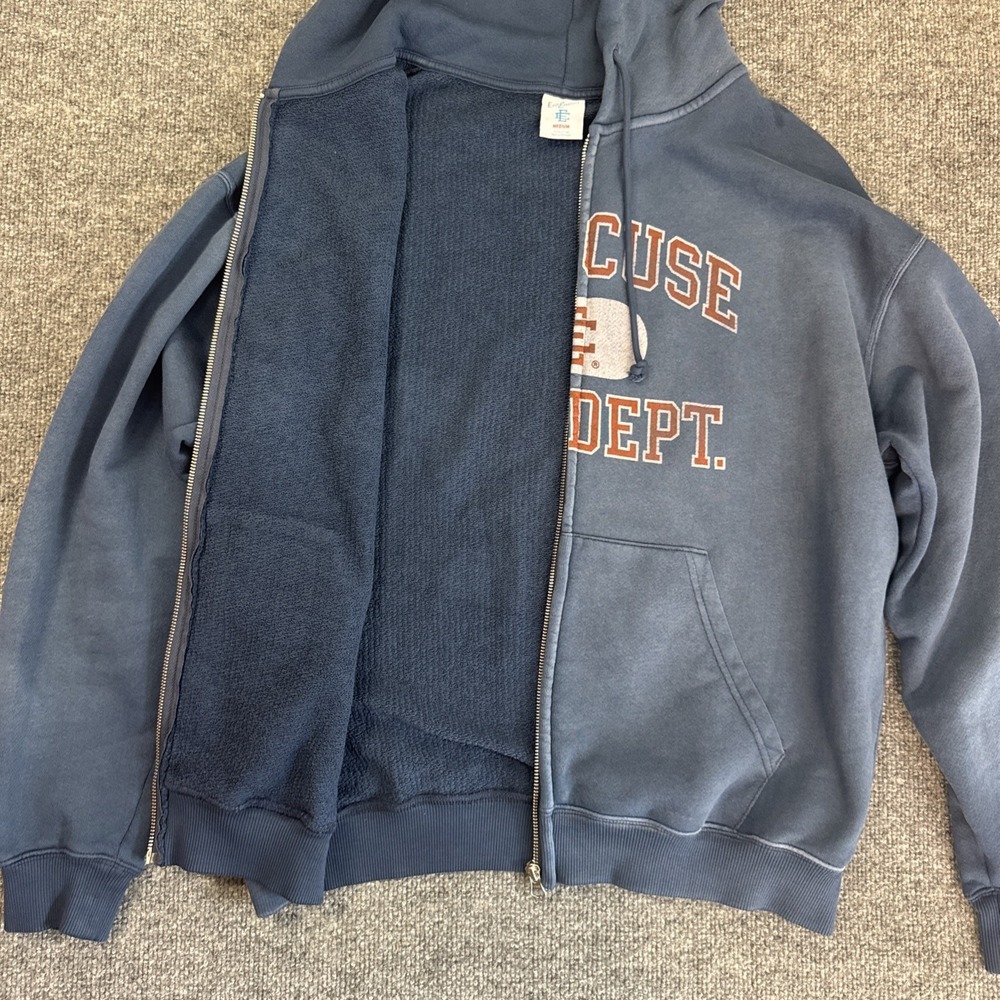 Eric Emanuel EE Syracuse Zip Up Hoodie Size Medium - Picture 3 of 7